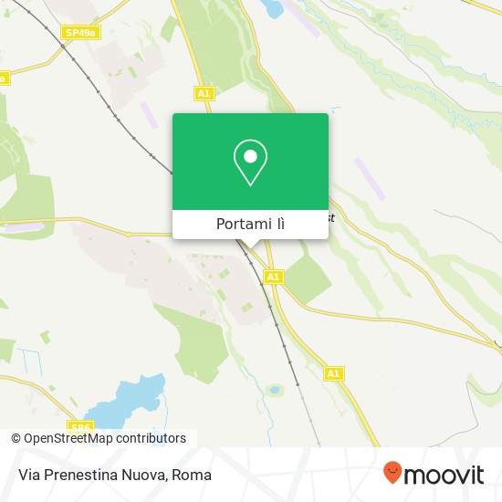 Mappa Via Prenestina Nuova