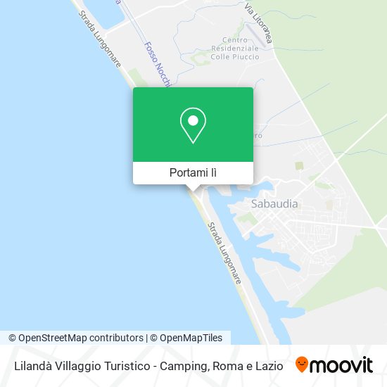 Mappa Lilandà Villaggio Turistico - Camping
