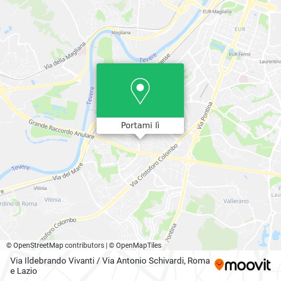 Mappa Via Ildebrando Vivanti / Via Antonio Schivardi