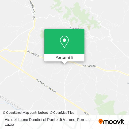 Mappa Via dell'Icona Dandini al Ponte di Varano