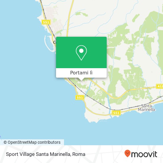 Mappa Sport Village Santa Marinella