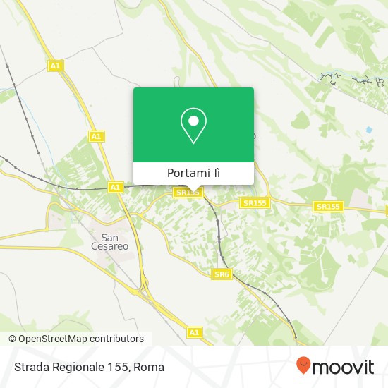 Mappa Strada Regionale 155