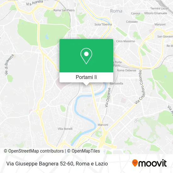Mappa Via Giuseppe Bagnera 52-60