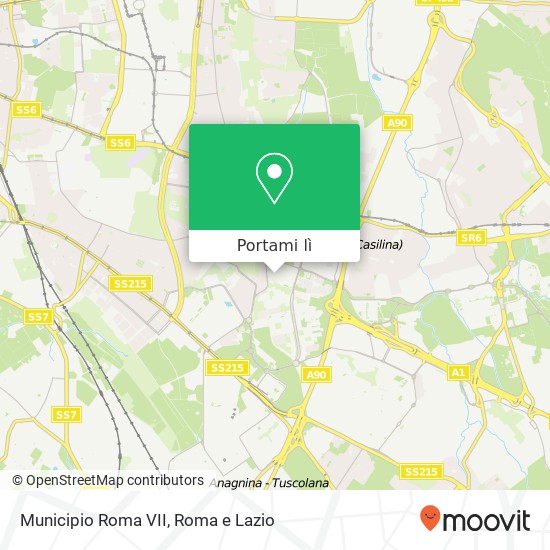 Mappa Municipio Roma VII