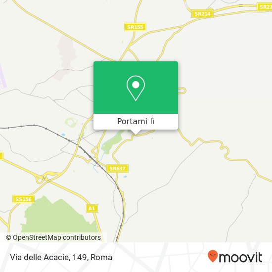 Mappa Via delle Acacie, 149