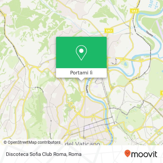 Mappa Discoteca Sofia Club Roma