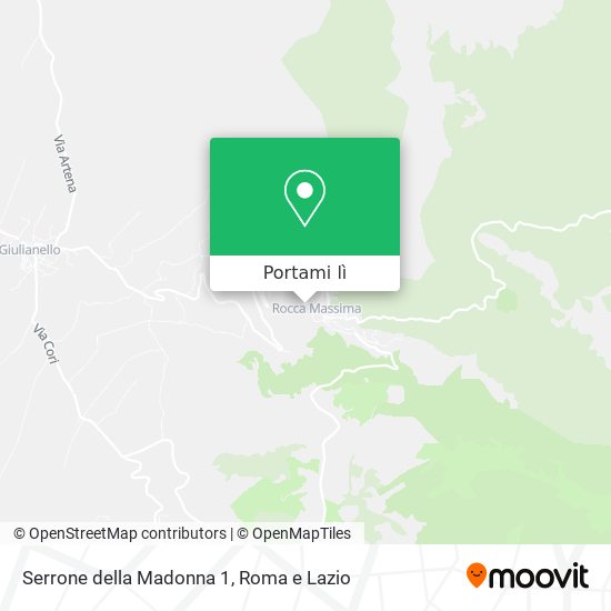 Mappa Serrone della Madonna 1