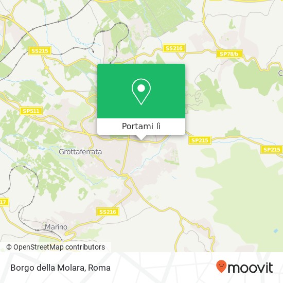 Mappa Borgo della Molara