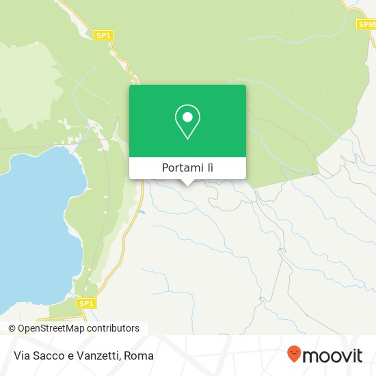 Mappa Via Sacco e Vanzetti