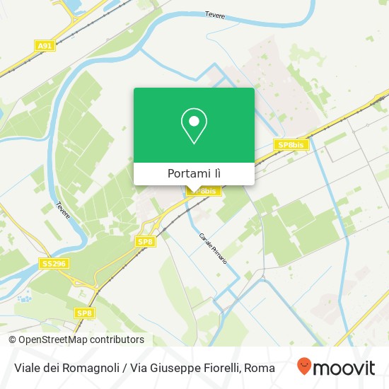 Mappa Viale dei Romagnoli / Via Giuseppe Fiorelli