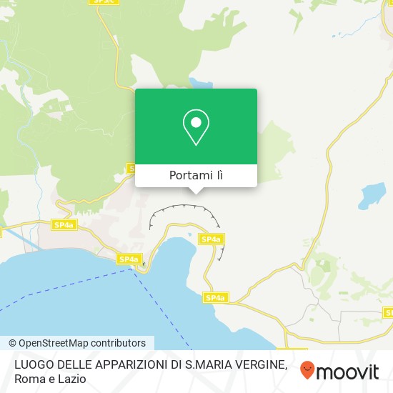 Mappa LUOGO DELLE APPARIZIONI DI S.MARIA VERGINE