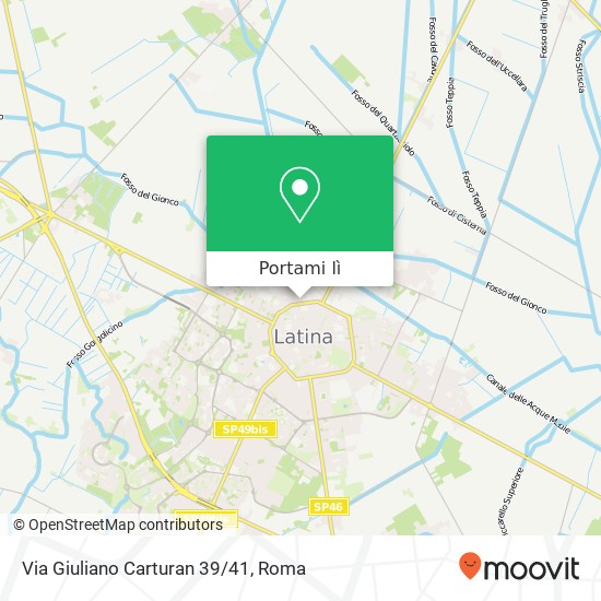Mappa Via Giuliano Carturan 39/41