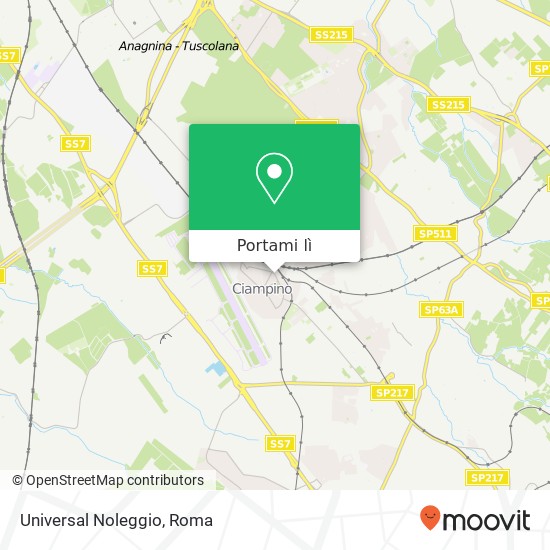 Mappa Universal Noleggio