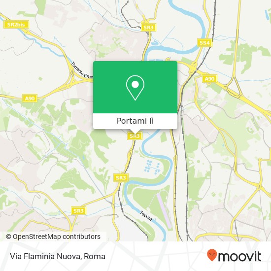 Mappa Via Flaminia Nuova