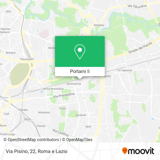 Mappa Via Pisino, 22