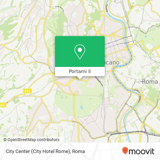 Mappa City Center (City Hotel Rome)