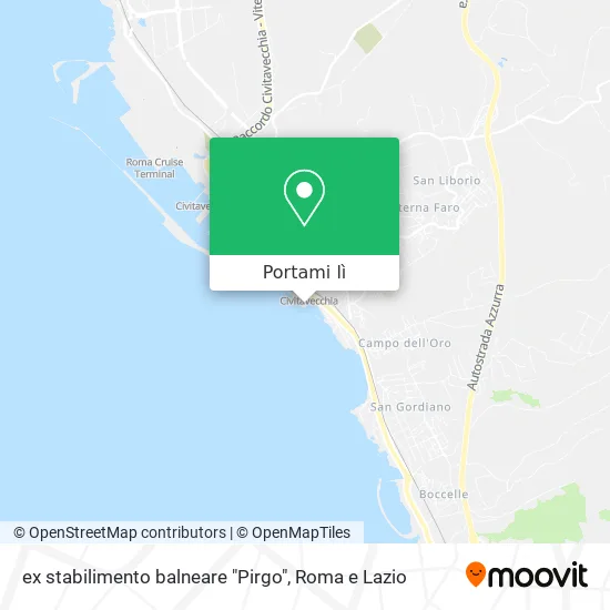 Mappa ex stabilimento balneare "Pirgo"