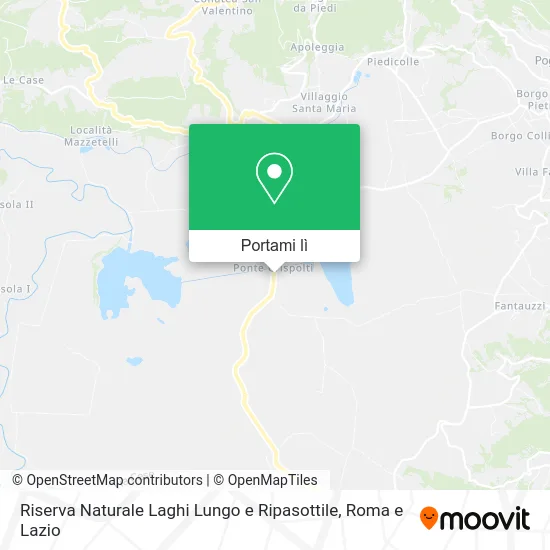 Mappa Riserva Naturale Laghi Lungo e Ripasottile