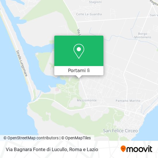 Mappa Via Bagnara Fonte di Lucullo