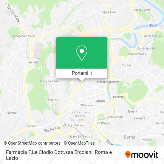 Mappa Farmacia P.Le Clodio Dott.ssa Ercolani