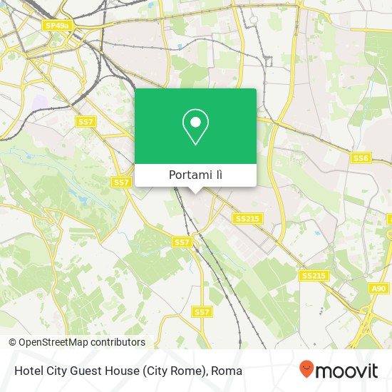 Mappa Hotel City Guest House (City Rome)