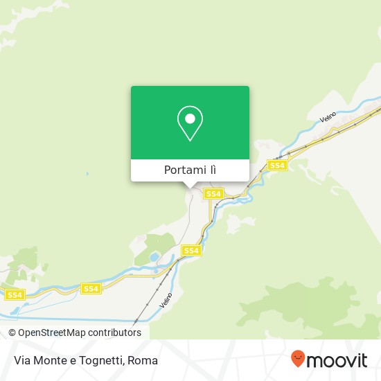 Mappa Via Monte e Tognetti