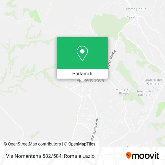Mappa Via Nomentana 582/584