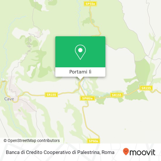 Mappa Banca di Credito Cooperativo di Palestrina