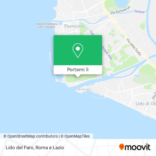 Mappa Lido del Faro