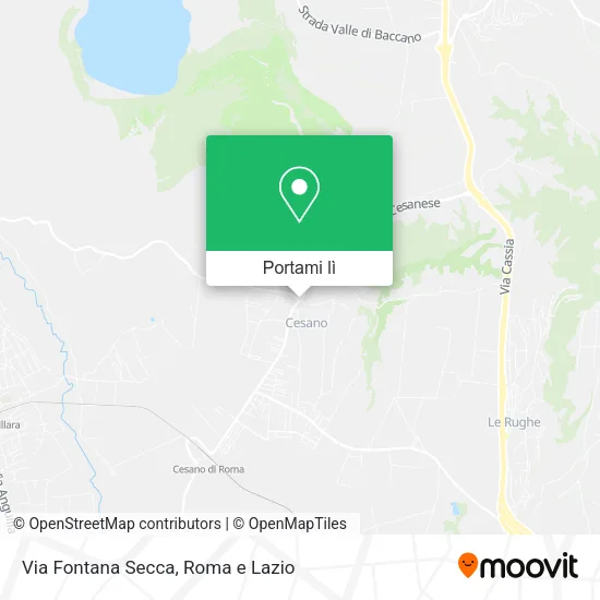 Mappa Via Fontana Secca