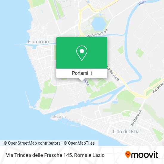 Mappa Via Trincea delle Frasche  145