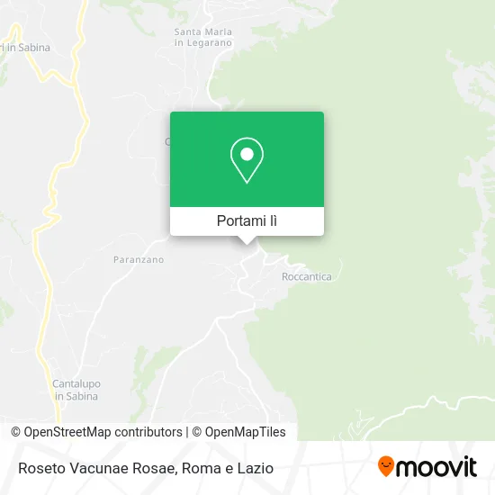 Mappa Roseto Vacunae Rosae