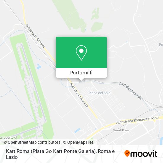 Mappa Kart Roma (Pista Go Kart Ponte Galeria)