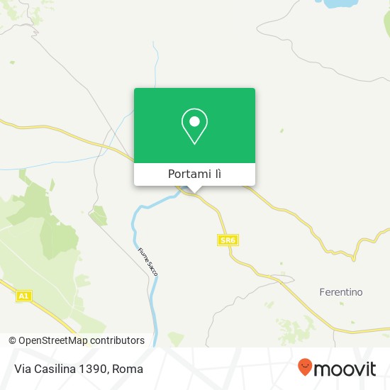 Mappa Via Casilina 1390