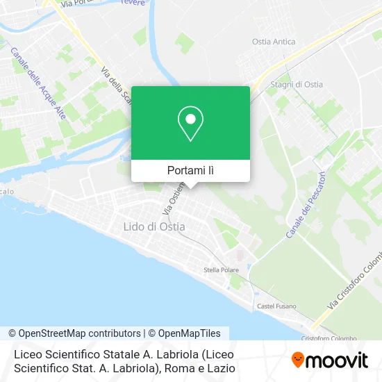 Mappa Liceo Scientifico Statale A. Labriola