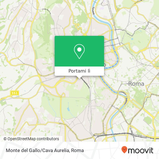 Mappa Monte del Gallo/Cava Aurelia
