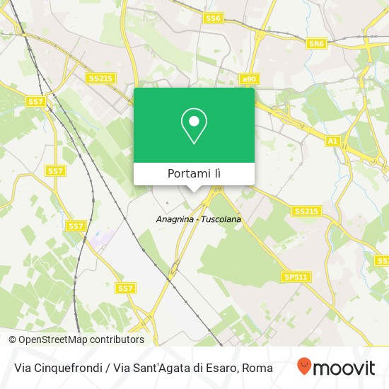 Mappa Via Cinquefrondi / Via Sant'Agata di Esaro