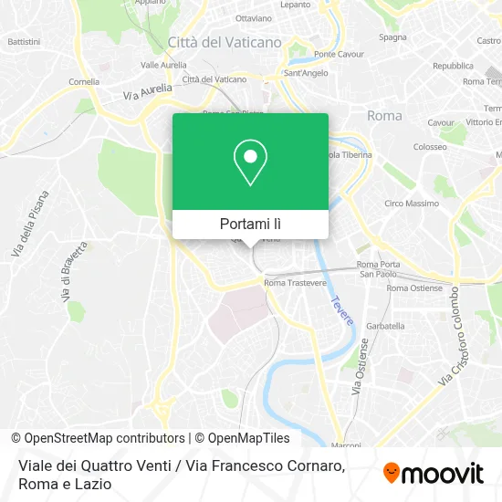 Mappa Viale dei Quattro Venti / Via Francesco Cornaro
