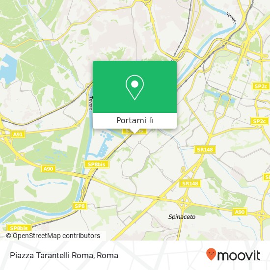 Mappa Piazza Tarantelli Roma