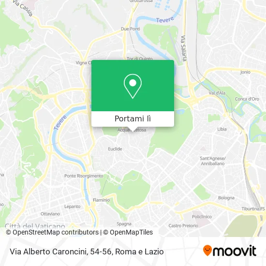 Mappa Via Alberto Caroncini, 54-56