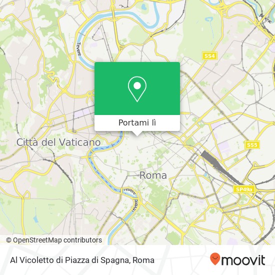Mappa Al Vicoletto di Piazza di Spagna