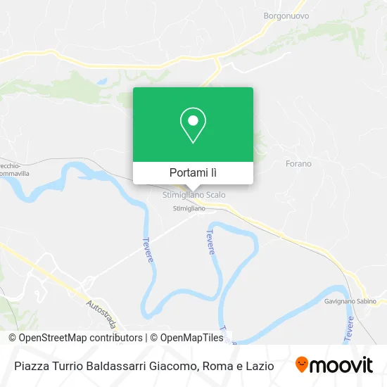 Mappa Piazza Turrio Baldassarri Giacomo