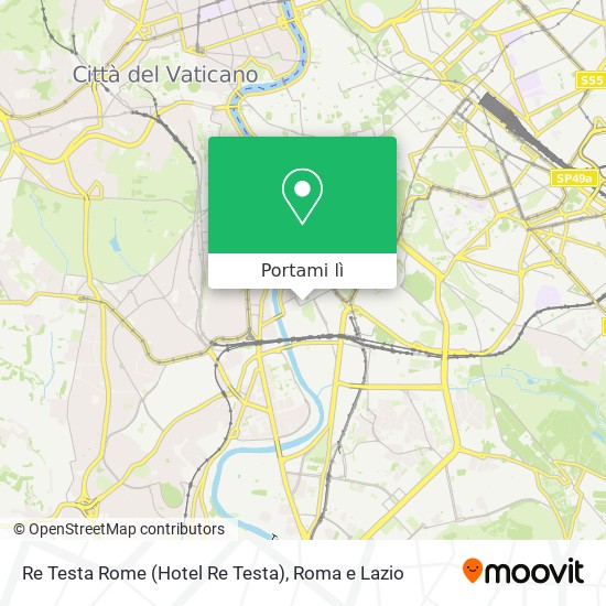 Mappa Re Testa Rome (Hotel Re Testa)