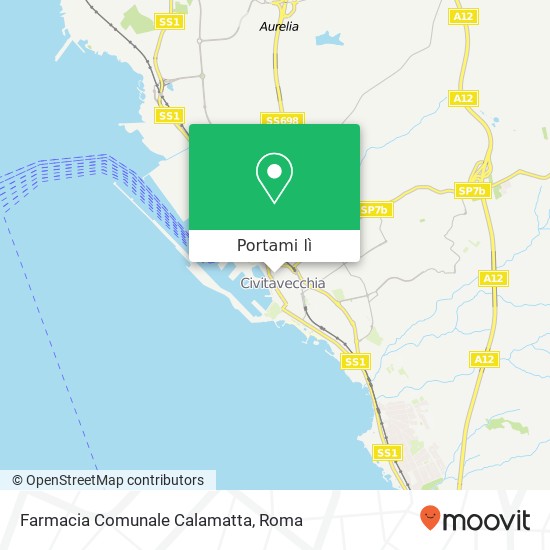 Mappa Farmacia Comunale Calamatta