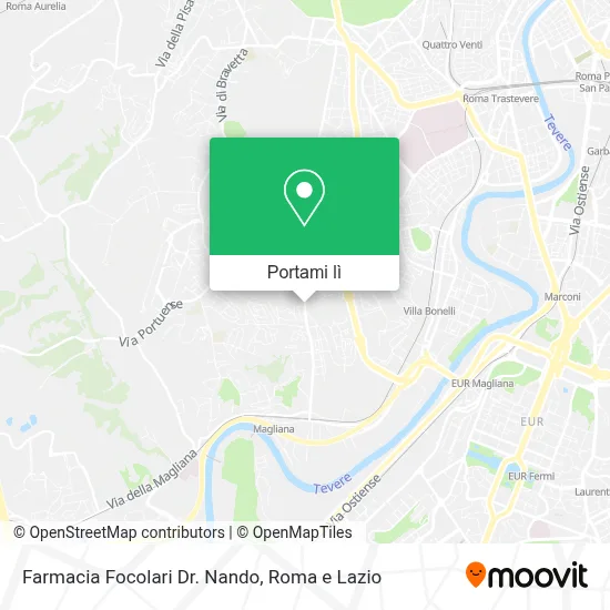 Mappa Farmacia Focolari Dr. Nando