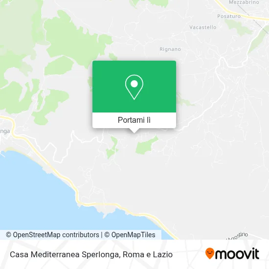 Mappa Casa Mediterranea Sperlonga