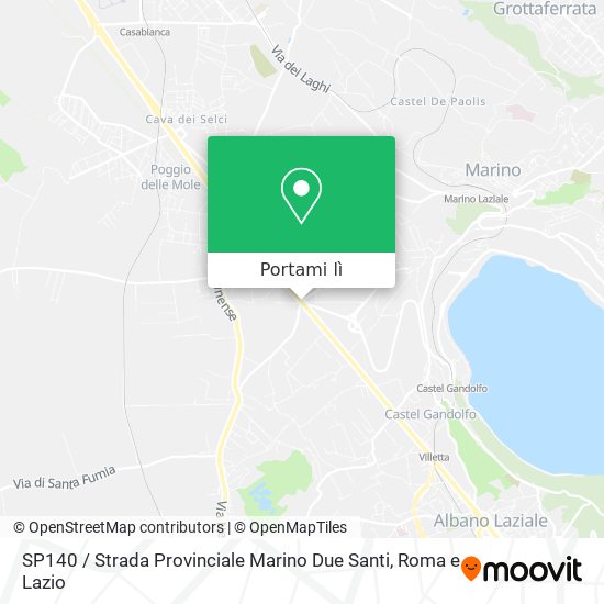 Mappa SP140 / Strada Provinciale Marino Due Santi