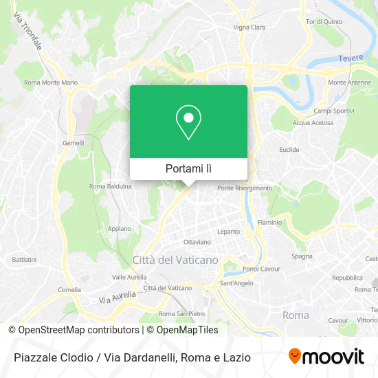 Mappa Piazzale Clodio / Via Dardanelli