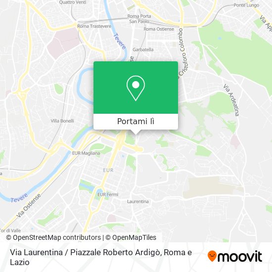 Mappa Via Laurentina / Piazzale Roberto Ardigò