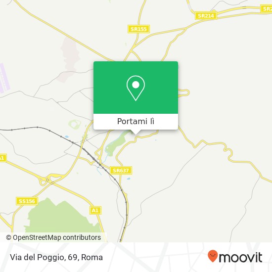 Mappa Via del Poggio, 69